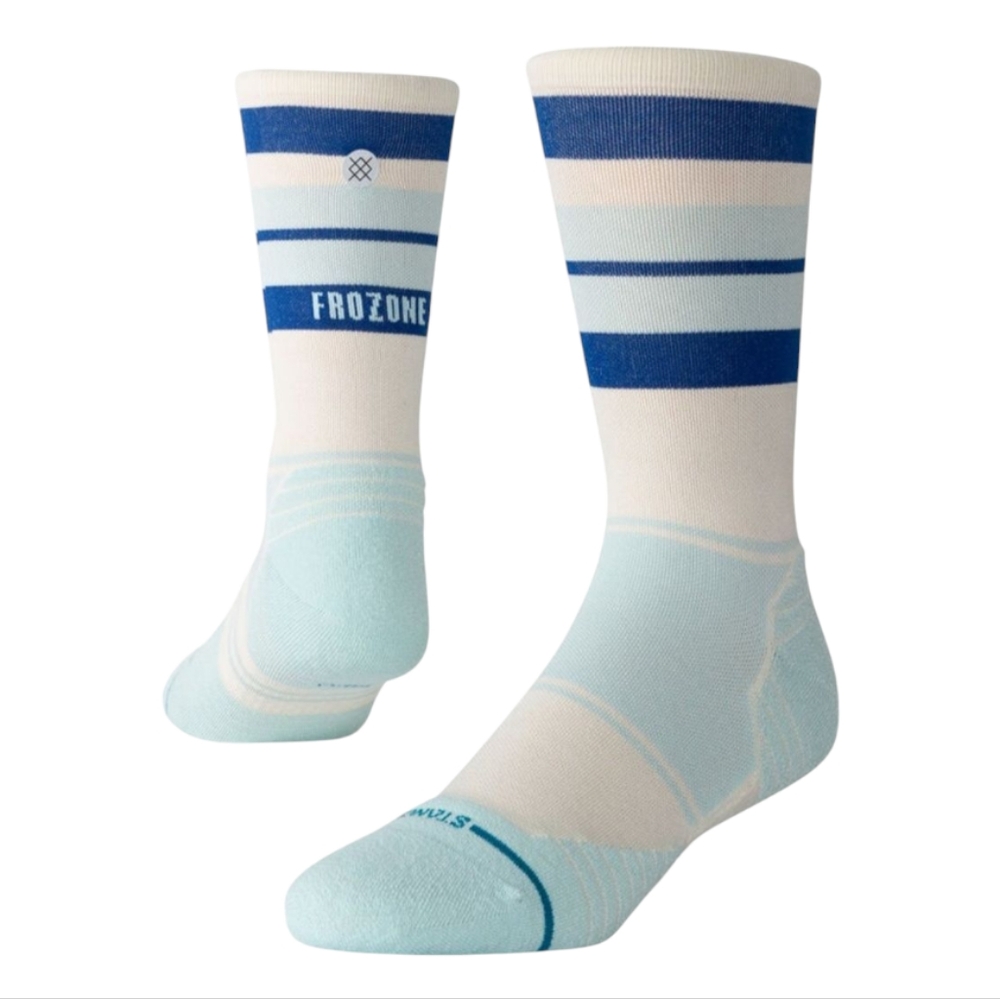 Stance Frozone Crew Blue and White Men's Socks